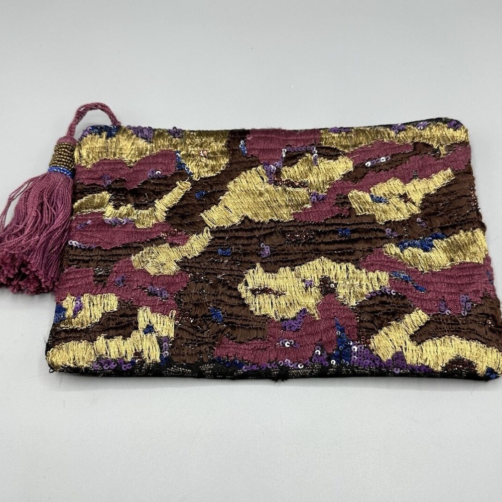 Anthropologie Miss Albright embroidered clutch